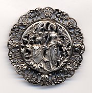 French Metal Button
