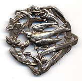 French Metal Button
