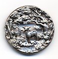 French Metal Button