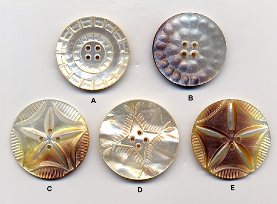 Antique Pearl Buttons - B Only