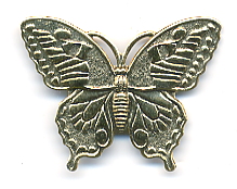 Unpainted Butterfly Button