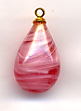 Pendant - Rose Swirl Teardrop