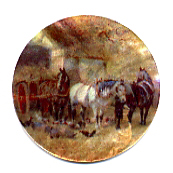 MOP - Horses w/Hay Wagon