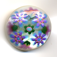 Hand Painted Pearl Button