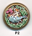Art Stone Cherub on Bird