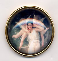 2 Cherubs w/Woman