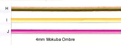 4mm Mokuba Ombre