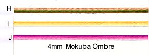 4mm Mokuba Ombre