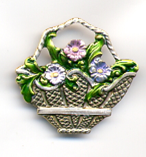 Flower Basket Button