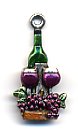 Wine Bottle & Glass Charm