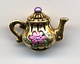 Teapot Charm - Gold