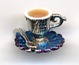 Teacup Charm - Silver