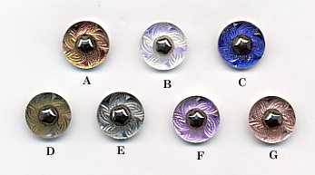 Cabochon - Silver Luster