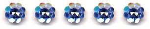 Crystal Buttons-Lt Sapphire