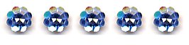 Crystal Buttons-Lt Sapphire