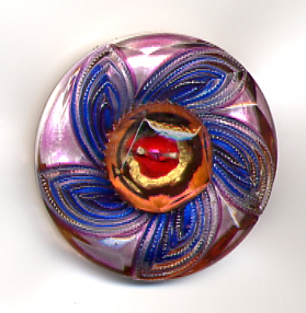 Specialty Lacy Glass Button