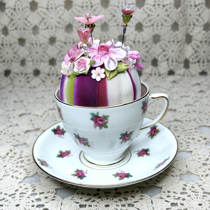 Tea Cup Pincushion
