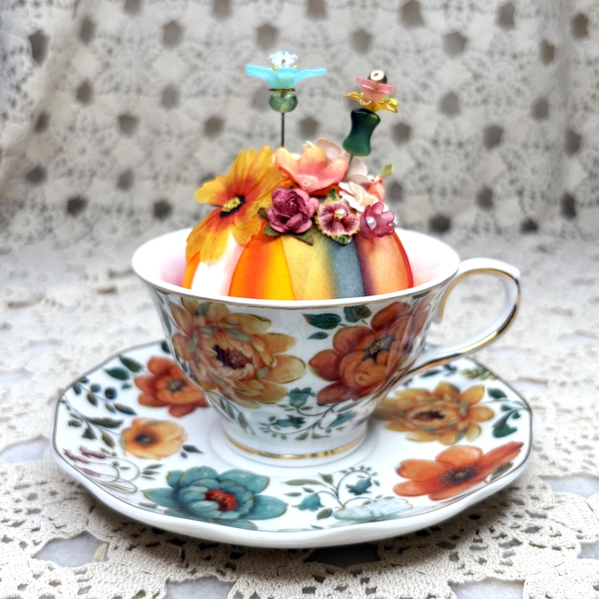 Tea Cup Pincushion