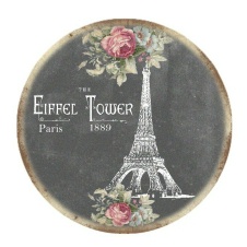 Eiffel Tower on Chalkboard