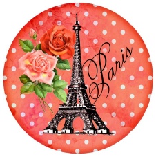 Eiffel Tower Paris Red