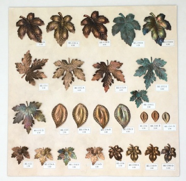 Sample Board - Metal Leaves