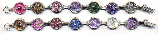 Button Bracelet - Glass