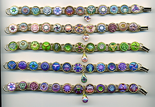 Button Bracelet - Glass