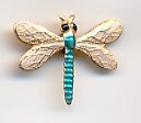 Dragonfly Charm Blue