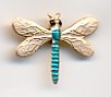 Dragonfly Charm Blue