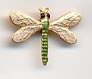 Dragonfly Charm Green