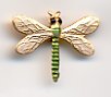 Dragonfly Charm Green