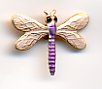 Dragonfly Charm Purple