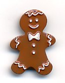 Gingerbread Button