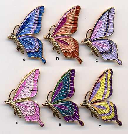 Sideview Butterfly Button