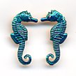 2 Seahorse Buttons