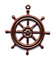 Ship's Wheel Charm