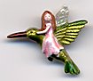 Hummingbird Fairy Button