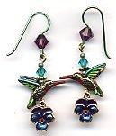 Earrings - Hummingbird