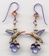 Earrings - Hummingbird