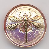 Czech Glass Button