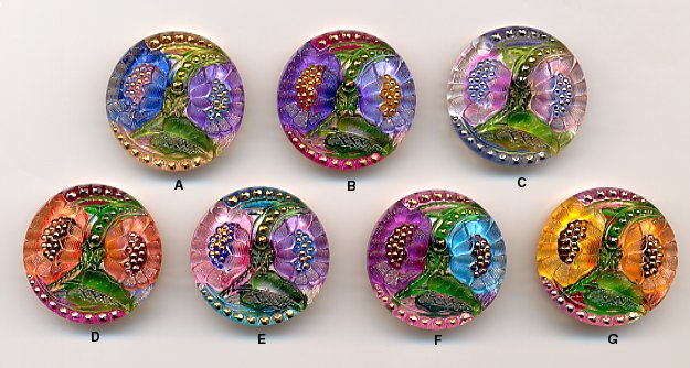 Lacy Glass Button