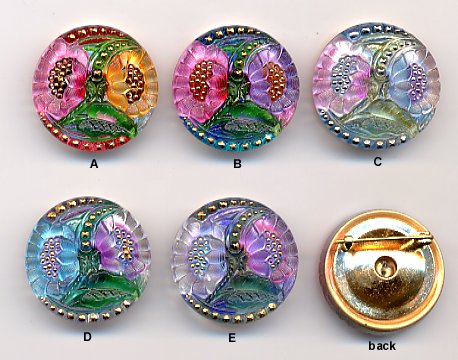 Pin - Glass Floral