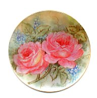 MOP - Large Peach Roses