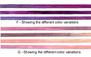 4mm Variegated Silk Ribbon